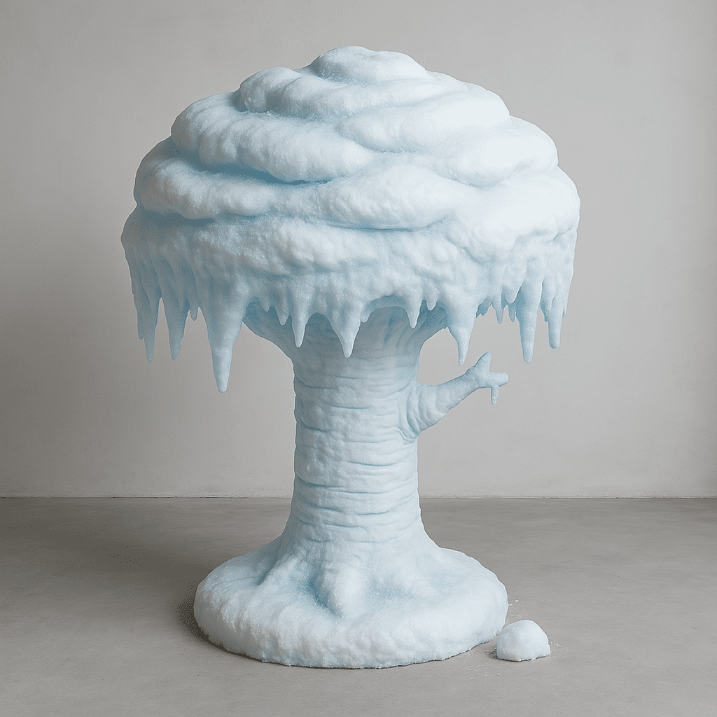 Albero di ghiaccio in polistirolo