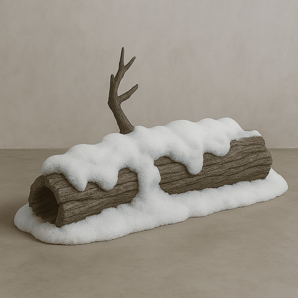 Tronco innevato